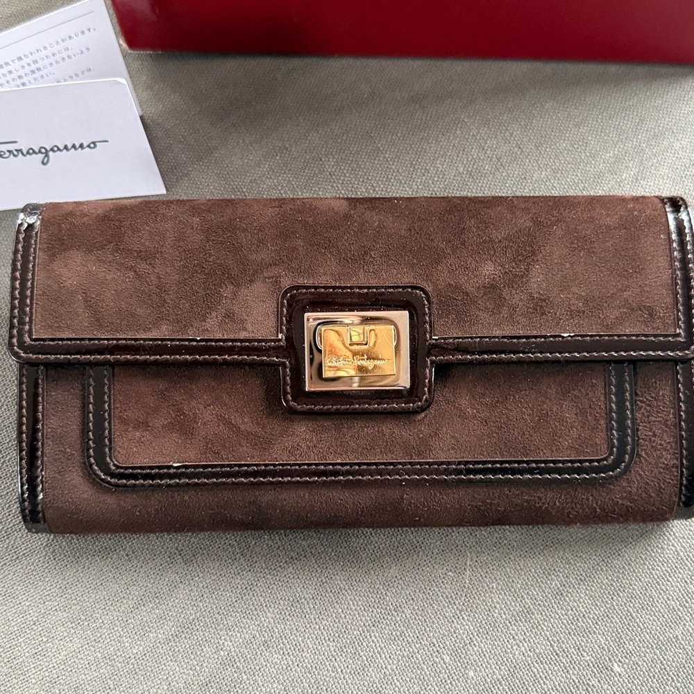 Salvatore Ferragamo Suede Wallet - Picture 2 of 9